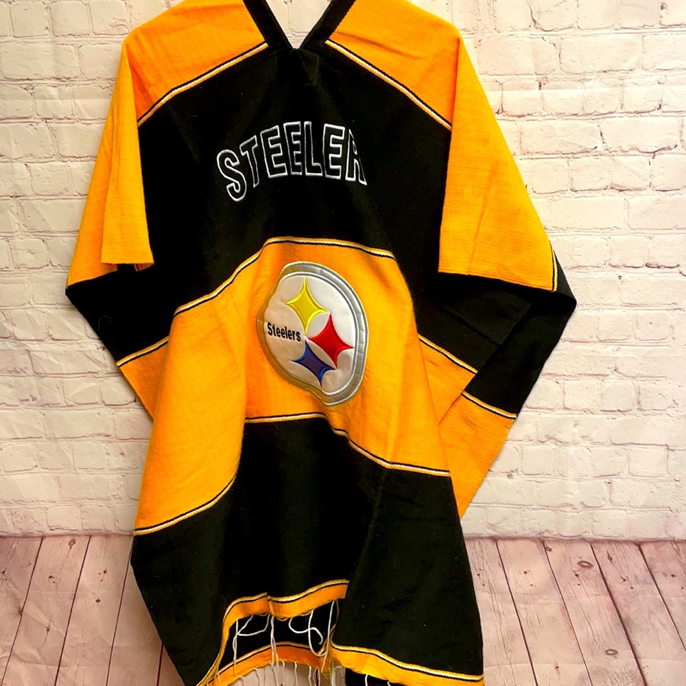 Steelers football team poncho